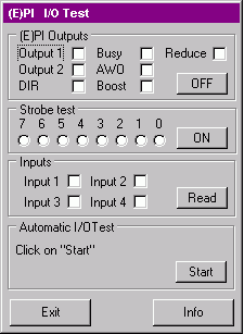 EPI I/O test