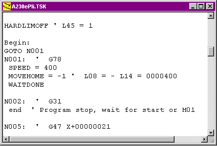 G-Code to SEBasic - view the Task