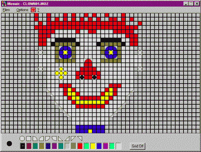 clown in mosaic