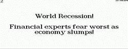 Once more a World Recession