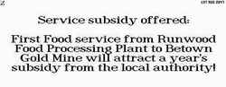 Strange subsidy offer