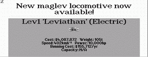 First MagLev locomotive - Leviathan
