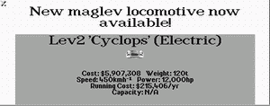 Lev 2 Cyclops - new Maglev locomotive